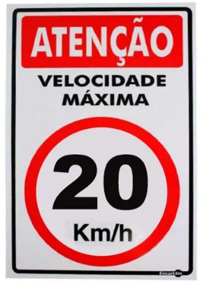 Placa sin. ps 278 atencao velocidade maxima 20km/h - EncartAle - Placa ...