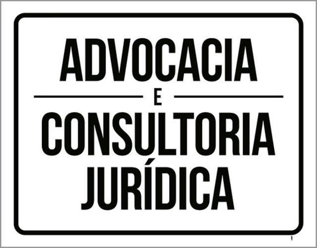 Imagem de Placa Sinalização - Advocacia E Consultoria Jurídica 36X46