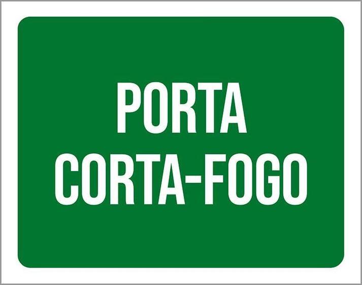 Imagem de Placa Sinalização Ambiente Porta Corta-Fogo 36X46