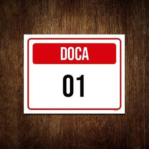 Imagem de Placa Sinalização - Doca 01 18X23