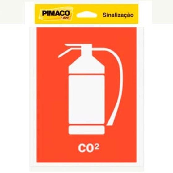 Imagem de Placa Sinalização Extintor CO2 Pimaco Mix Seguranca - 5000613