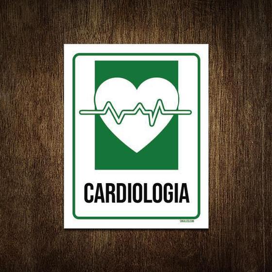 Imagem de Placa Sinalização Hospitalar Cardiologia 36X46