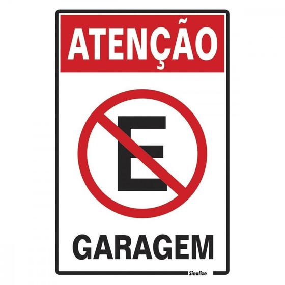 Imagem de Placa Sinalizacao Poliestireno 20X30 ''Atencao Garagem''  250Az