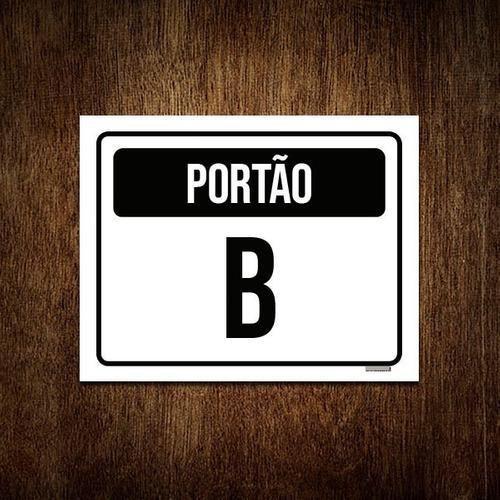 Imagem de Placa Sinalização - Portão B 36X46