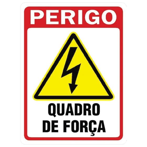 Imagem de Placa Sinalização Quadro de Força