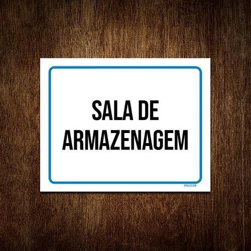 Imagem de Placa Sinalização - Sala De Amarzenagem 27X35