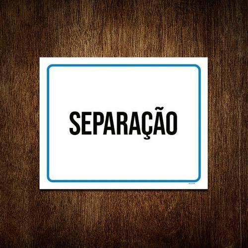 Imagem de Placa Sinalização - Separação Setor ul 27X35