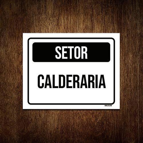 Imagem de Placa Sinalização - Setor Caldeira 36X46