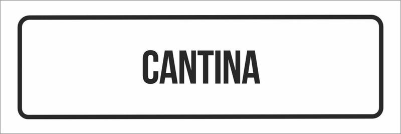 Imagem de Placa Sinalização - Setor Cantina-23X9