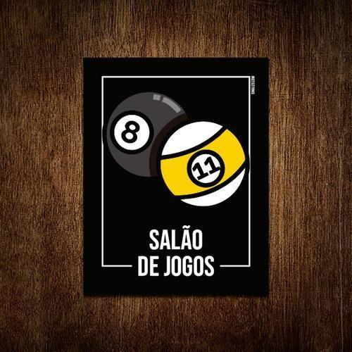 Imagem de Placa Sinalização - Setor Salão De Jogos 18X23