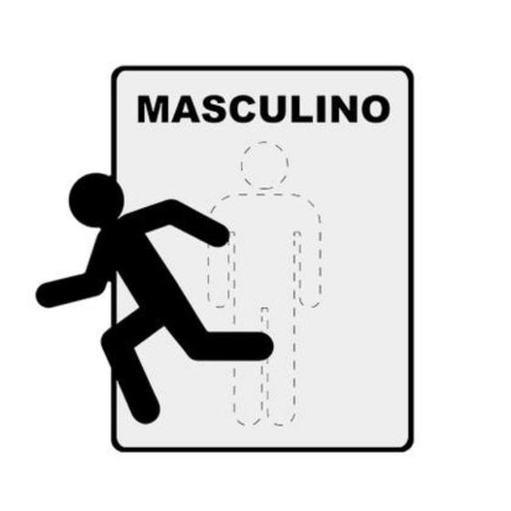 Imagem de Placa Sinalização Toilette Masculino