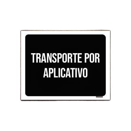 Imagem de Placa Sinalização - Transporte Por Aplicativo Ml3820 27X35