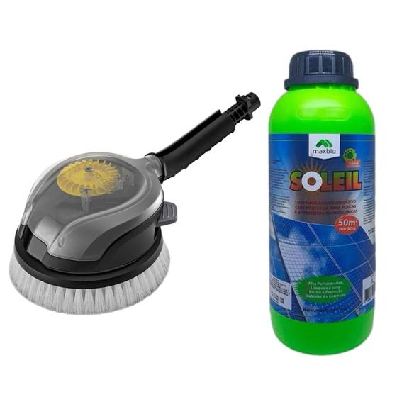 Placa Solar - Kit Escova Rotativa Kärcher C/1L de Limpador Menor preço em Placa Solar - Kit Escova Rotativa Kärcher C/1L de Limpador