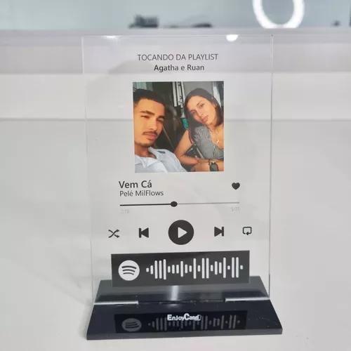 Imagem de Placa Spotify Interativa Personalizada Com Foto E Musica