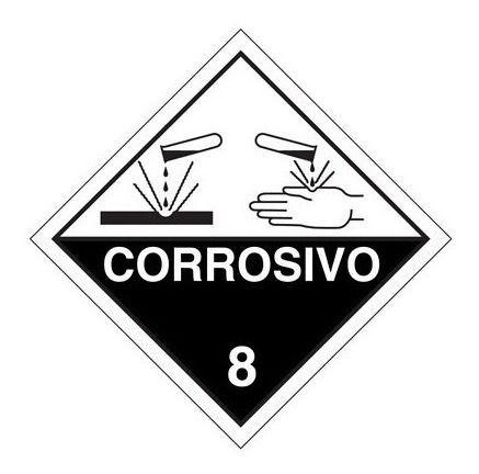 Placa Substâncias Corrosivas Simbologia Segurança 30x30 - SILKSTAR ...