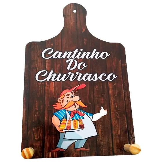 Imagem de Placa Tábua De Churrasco Porta Pano De Prato Decor Chef Bbq