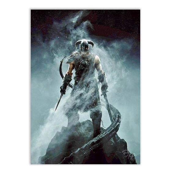 Placa The Elder Scrolls Skyrim Quadro Geek Menor preço em Placa The Elder Scrolls Skyrim Quadro Geek