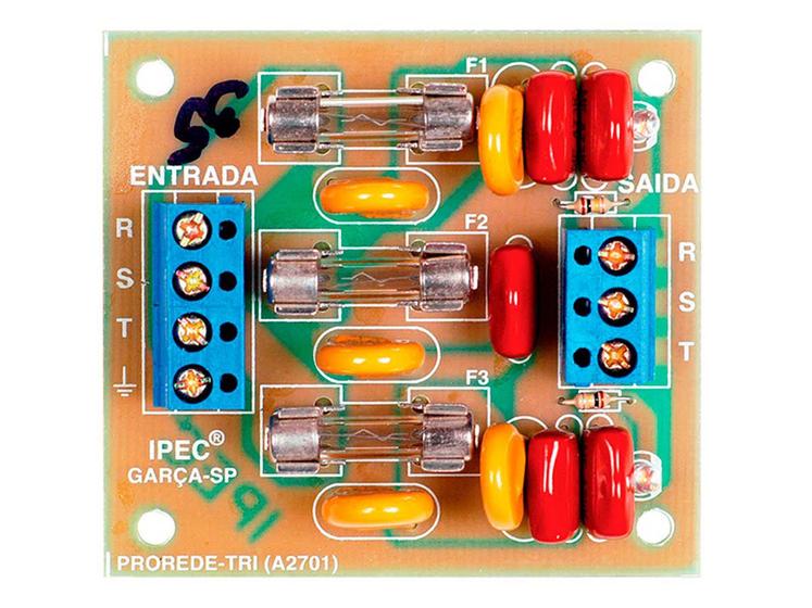 Imagem de Placa Trifásica Protetora De Rede Elétrica 220V