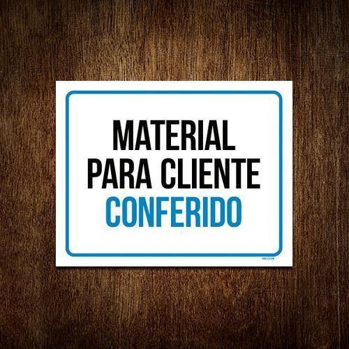 Imagem de Placa ul Sinalização - Material Cliente Conferido 18X23