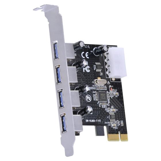 Imagem de Placa USB com 4 USB 3.0 PCI EXPRESS PCI-E X1 - PU30-4