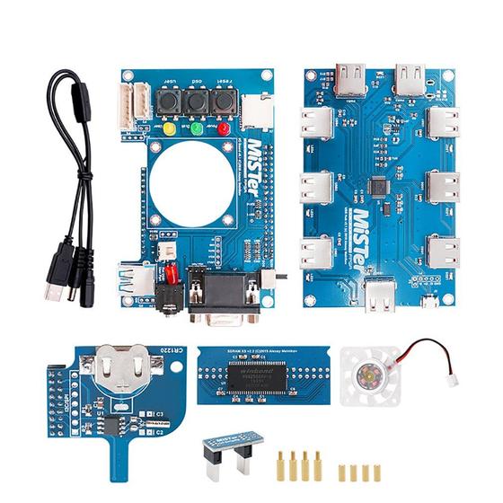 Imagem de Placa USB Hub V2.1 para Mister FPGA 9 portas com solda manual