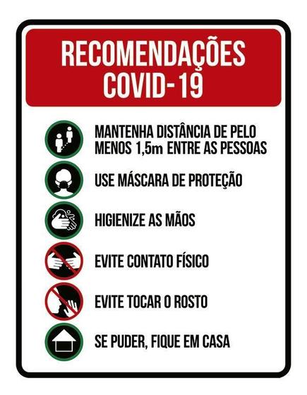 Imagem de Placa - Use Mascara De Proteção Recomendações 36X46