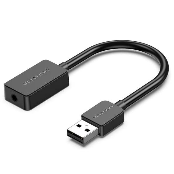 Imagem de Placa Vention Som USB Para P3 Fone E Microfone TRRS 15cm