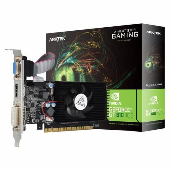 Imagem de Placa Vídeo Arktek Cyclops Gaming 1Gb Geforce Gt610 Ddr3