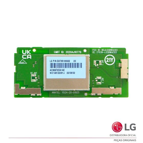 Imagem de Placa wi-fi bluetooth lg 32lq620bpsb 32lq621cbsb 43up7500psf 43up751c0sf 43uq7500psf eat65166902