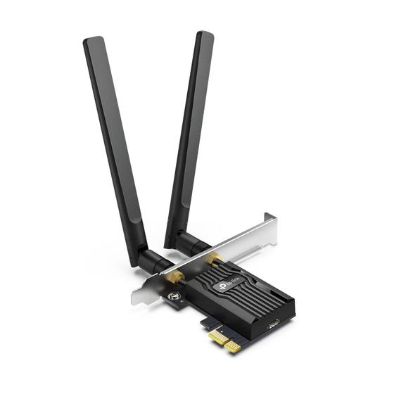 Imagem de Placa WiFi 6 PCIe AX3000 TP-Link Archer TX55E para Desktop