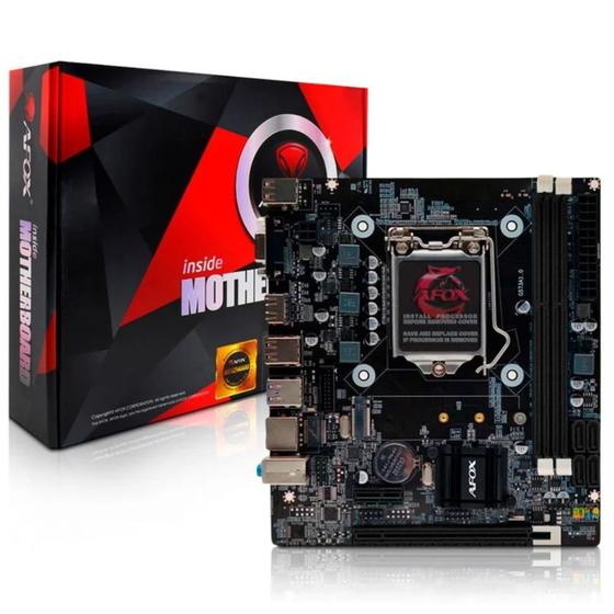Imagem de PlacaMãe Afox 1150, M.2 DDR3, GLAN, Preto, IH81 MA5 V4