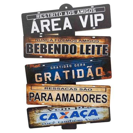 Imagem de Placas De Carros 5 Frases Decorativas Parede