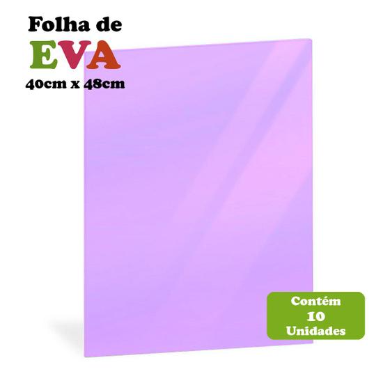 Imagem de Placas De Eva Leo&Leo 40x48 - Kit Com 10 Folhas Coloridas