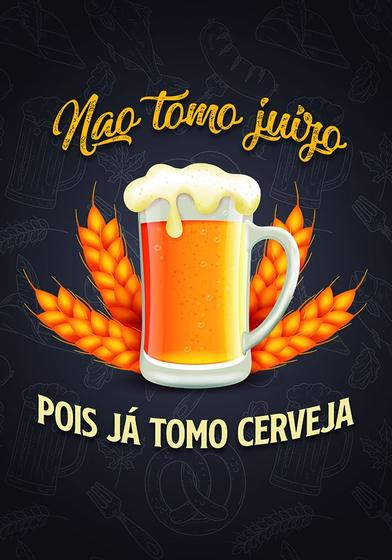 Imagem de Placas Decorativas Retro Para Área Gourmet Bebidas Cerveja Churrasco 13X19cm