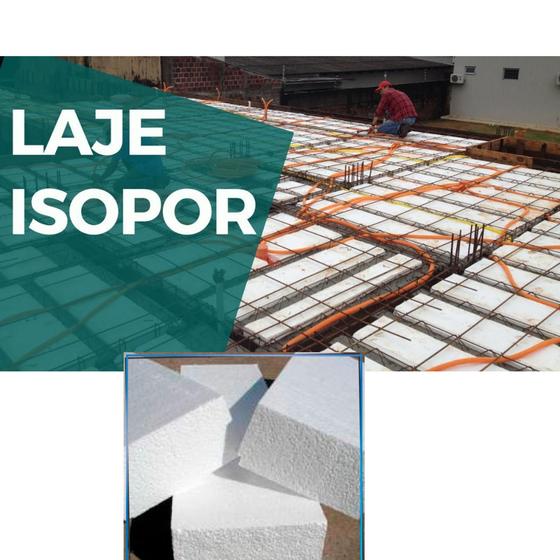 Imagem de Placas para Laje Eps De Isopor 1000x330x70mm Com 6 Unidades