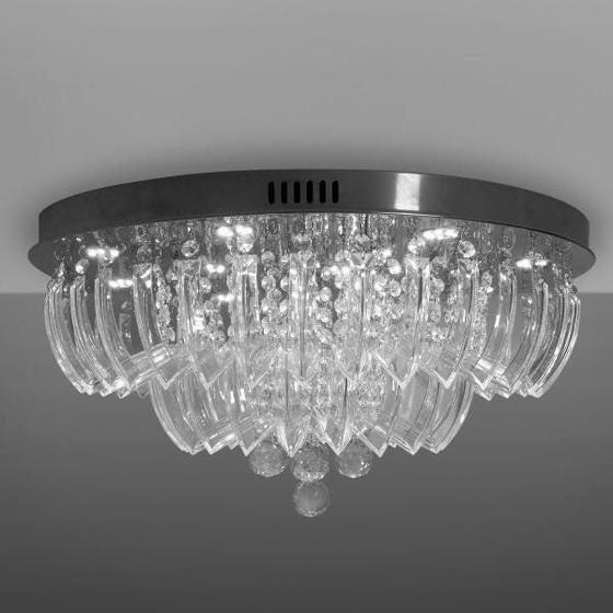 Plafon Cristal LED Redondo Ingrid 36W 60cm Startec Luz Branca Menor preço em Plafon Cristal LED Redondo Ingrid 36W 60cm Startec Luz Branca