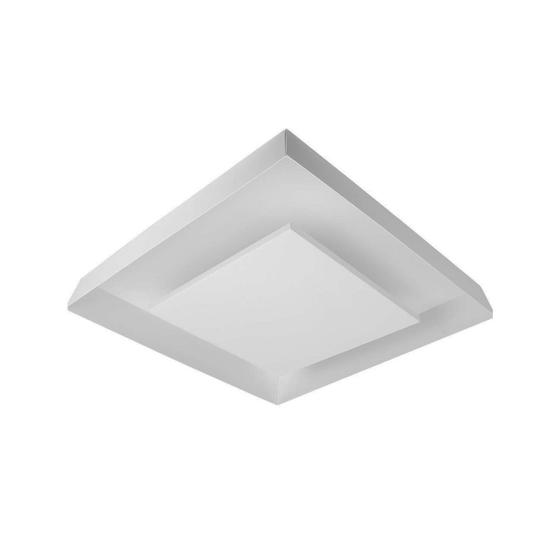 Imagem de Plafon De Luz Indireta Sobrepor 45x45cm Para 4 Lâmpadas E27 Branco