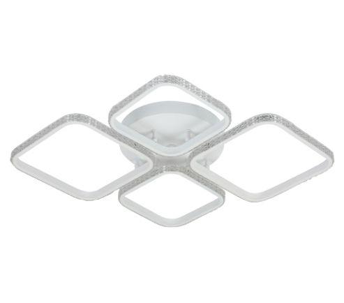 Imagem de Plafon de Sobrepor Módulos Cristais Branco 76cm Led 40W 3 em 1 Bivolt