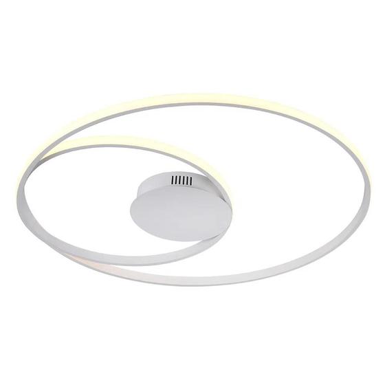 Imagem de Plafon de sobrepor orbita branco (d)69 + 38cm (a)2cm 1x60w 3000k 3230lm - gd007lw