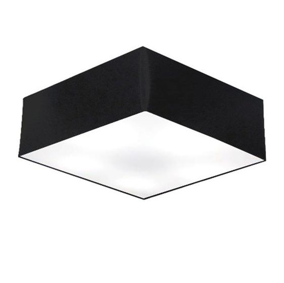 Imagem de Plafon de Sobrepor Quadrado SP-3060 Cúpula Cor Preto