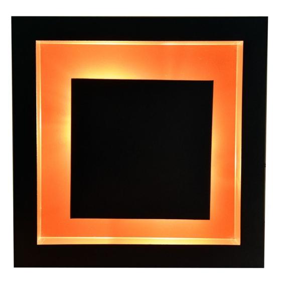 Imagem de Plafon Embutir Luz Indireta G9 25x25 Preto Com Cobre