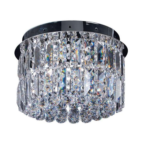 Imagem de Plafon Iris Cristal Asfour Para Led 27 X 18 Cm