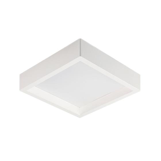 Imagem de Plafon Led Kais Quadrado Recuado 24W Nordecor Branco 4000K