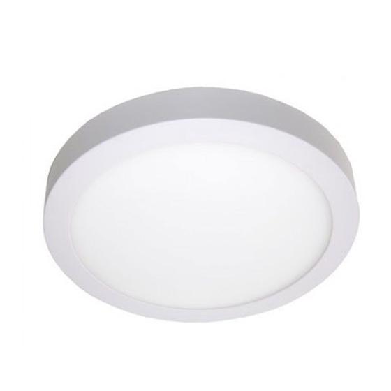 Imagem de Plafon LED Sobrepor Blumenau Redondo 18W 3000K Leitoso