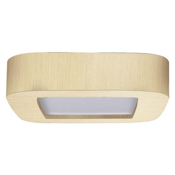 Imagem de Plafon Madeira Led Arredondado 12W Bivolt Marfim