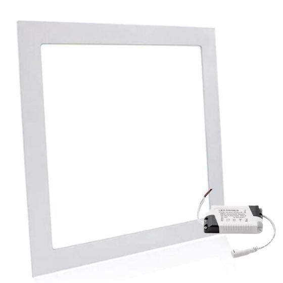 Imagem de Plafon Painel Led 12W Embutir Quadrado 6500K Branco Frio