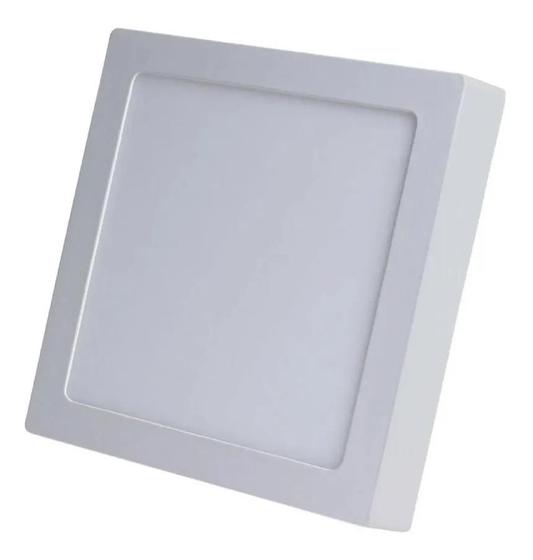 Imagem de Plafon Painel Led Quadrado Sobrepor 18w Branco Quente 3000k