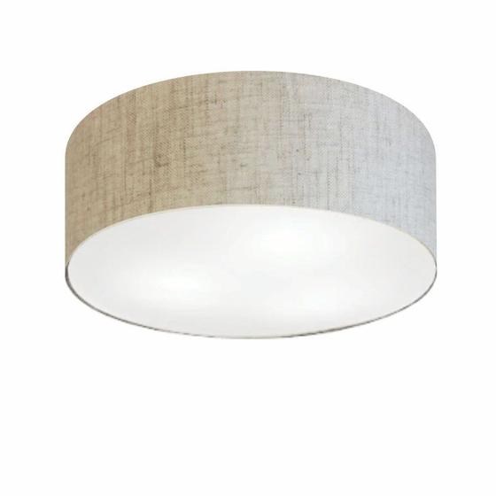 Imagem de Plafon Para Quarto Cilíndrico SQ-3014 Cúpula Cor Rústico Bege