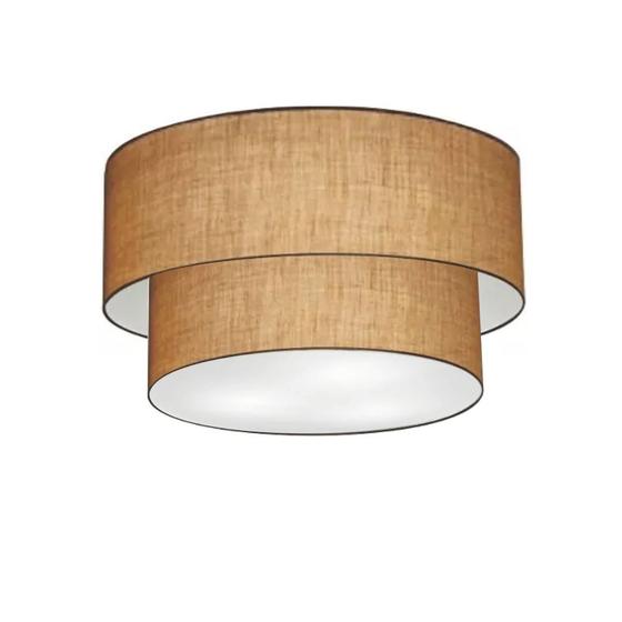Imagem de Plafon Para Sala de Estar Cilíndrico SE-3045 Cúpula Cor Palha