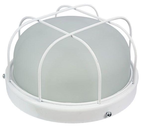 Imagem de Plafon Popular Branco com grade vidro Fosco